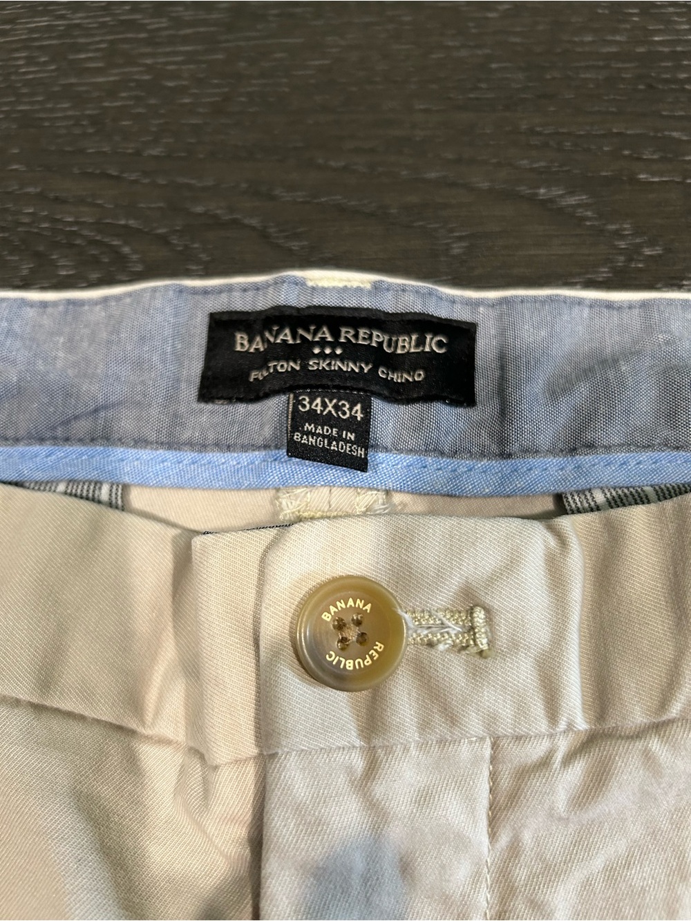 Banana Republic Men's Fulton Skinny Chino Pants - Beige/Tan